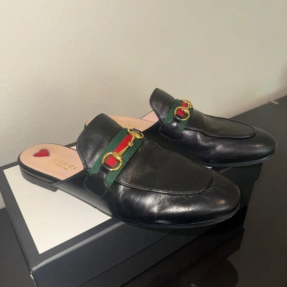 Gucci Princetown Horsebit Leather Slippers - Picture 3 of 15